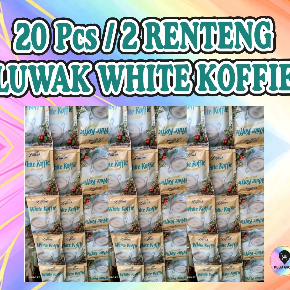20PCS / 2 RENTENG LUWAK WHITE KOFFIE 20gr Coffee