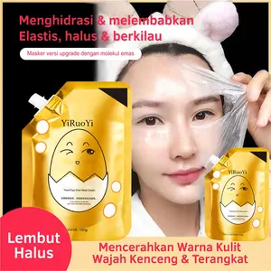 Peel Off Masker Egg Shell Yeast Mask Masker Wajah Telur Memutihkan Anti Jerawat Kusam Masker Ragi Cangkang Telur Krim Masker Telur Ragi Tanpa Bilas Masker Pengencang Wajah Dan Memutihkan Wajah Dan Glowing Masker Egg Shell Mask Cream 100g