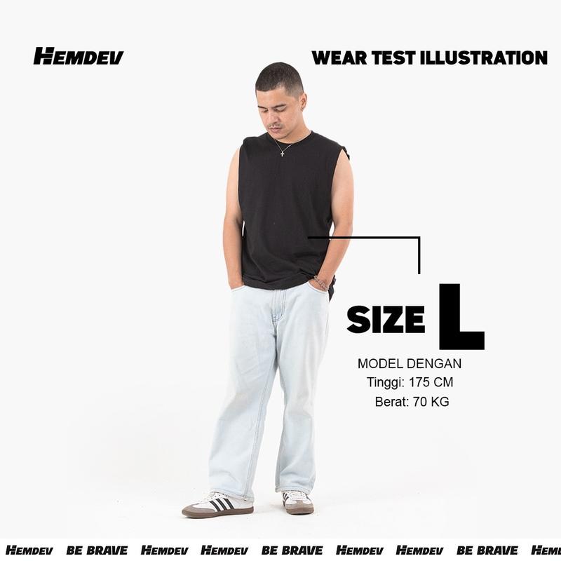 ￼Hemdev Kaos Singlet Basic Black 5