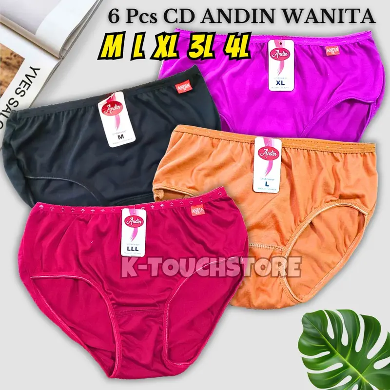 6 PCS CD Celana Dalam Wanita Remaja Dewasa Andin 1