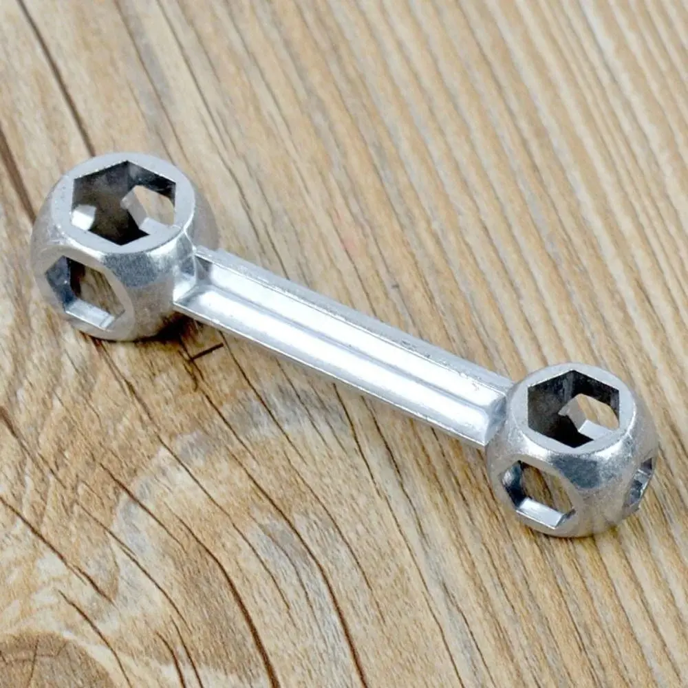 Party Gifts Bicycle Wrench 10-Hole Zinc Alloy Hexagonal Bone Wrench Bicycle Repair Tool Multi-Purpose Hand Tools Socket Wrench