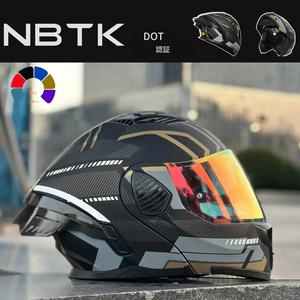 NBTK フリップアップ バイクヘルメット、ABS素材・EPSクッション、複数の通気孔、取り外し可能なライナー、ユニセックス、オールシーズン対応