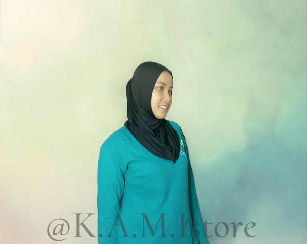 Hijab sport//hijab non pet//isi 2 pcs//hijab jersey//hijab olahraga Bergo Kerudung