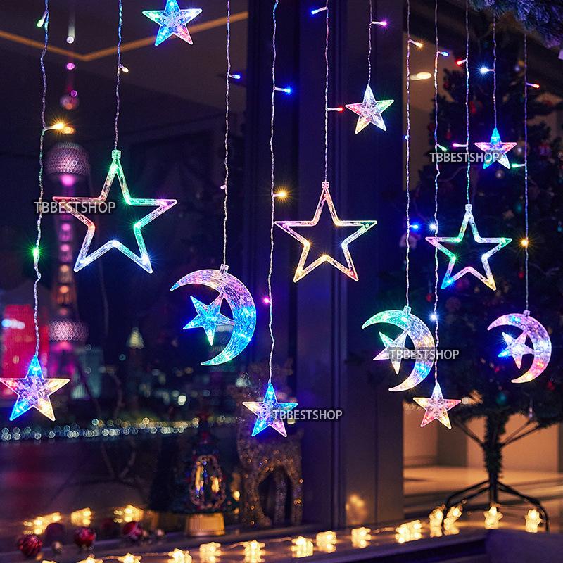 Product Introduction of Lampu LED 4m Fairy lights Warm white 2025 Christmas Decoration lights 8 modes Led light strip for Room decor 138LED Curtain light string 41