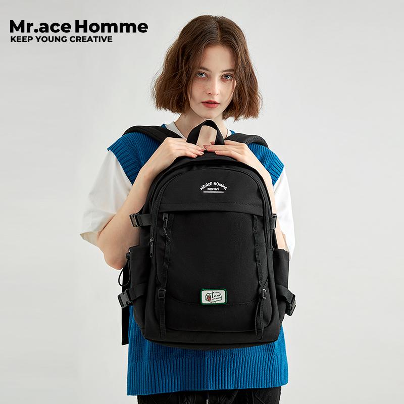 Ba Lô Sáng Tạo, Mrace, Cho Học Sinh Trung Học Cơ Sở Và Trung Học Cơ Sở, Túi Đi Học Giá Trị Cao, Dung Lượng Cao, Thích Hợp Cho Máy Tính, Phong Cách Nam 3