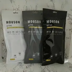 MASKER 4PLY KF94 MOUSON / EARLOOP KF 94 PUTIH ABU HITAM TERMURAH PART 3