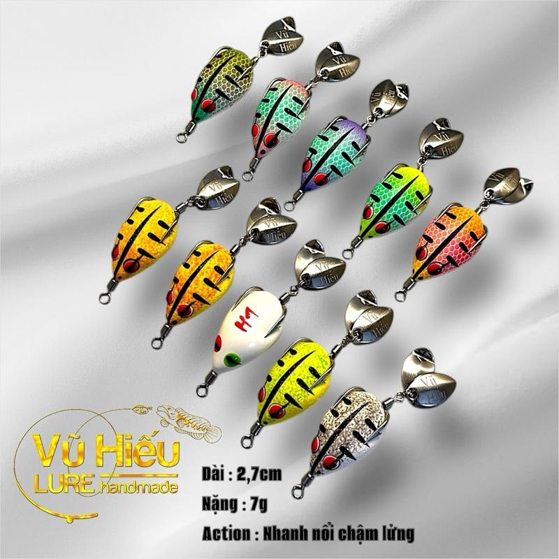    Vũ Hiếu   Nhái hơi H1 mini 2.7 bản lưỡi độ thủ công thép 1li8 chì đúc cứng cáp bao rỉ sét và bền bỉ bao đổi nếu rỉ cho ae sử dụng câu cá fishing lure Bắt Cá Đi Câu 