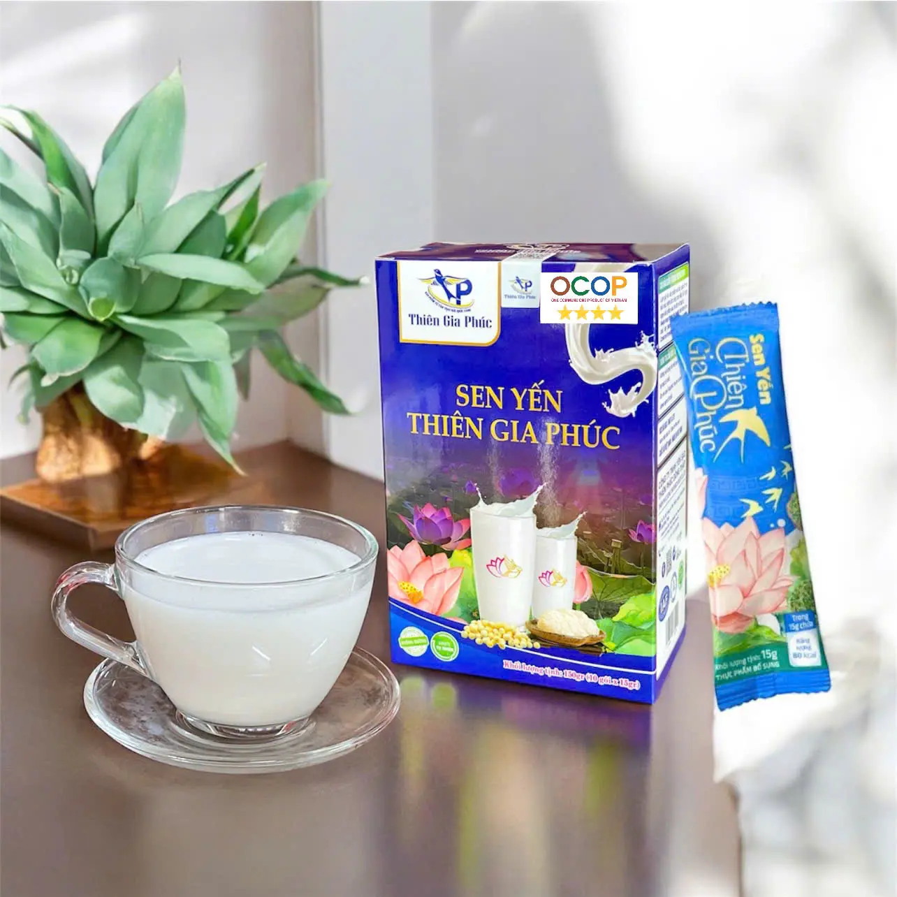 Sữa Sen Yến [Thiên Gia Phúc] 150g Hộp mềm - Không đường