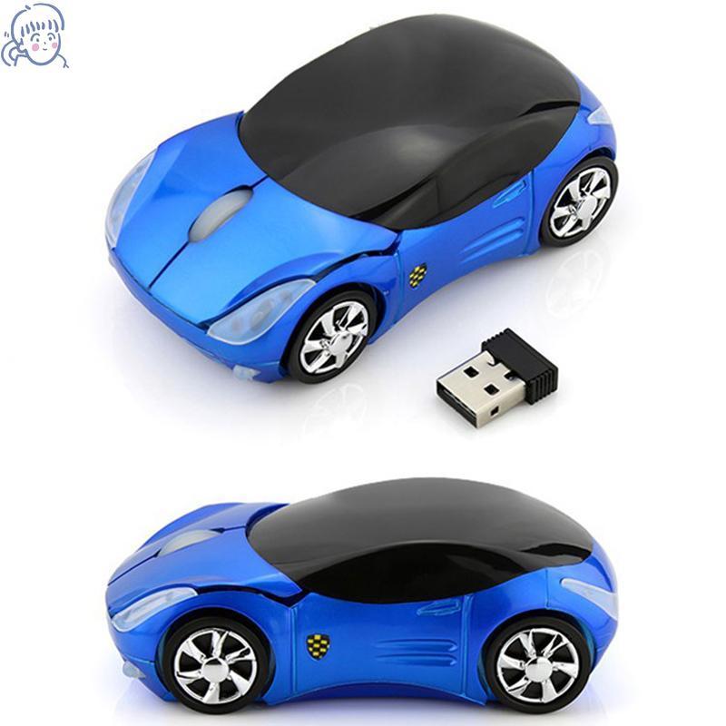 Chuột ô tô không dây, Chuột hình ô tô ngầu, DPI quang 1600, Chuột chơi game, 2.4GHZ, Tương thích với máy tính có Bộ Thu USB