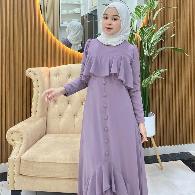 DRESS CHIFFON PLAIN PREMIUM ( FULLY LINING ) 1