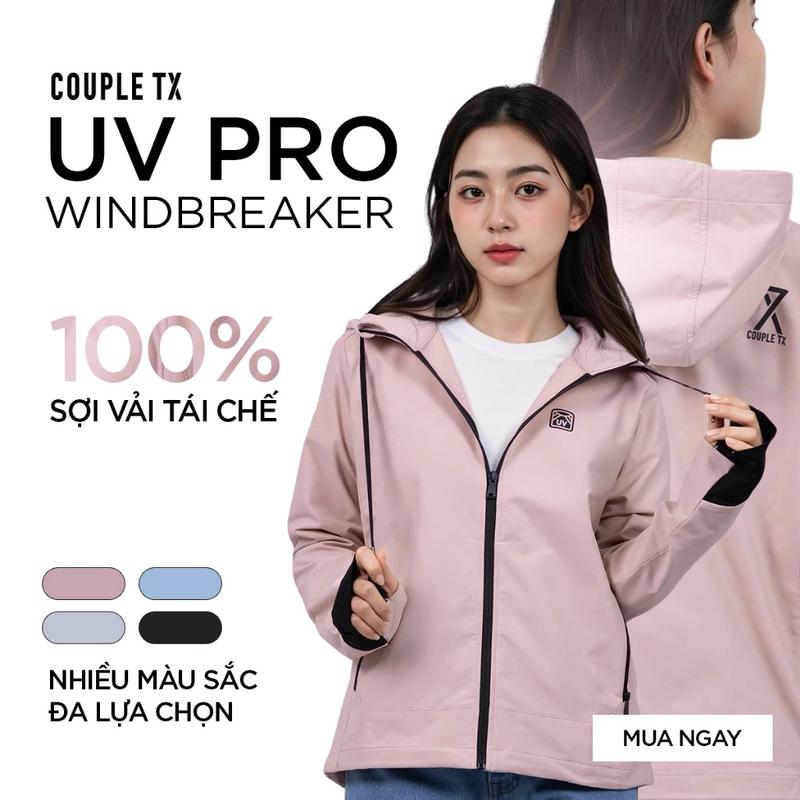  Áo Khoác Chống Nắng Nữ Chống Tia UV UPF 50++ Pro Windbreaker WOK 2058 + 2061 - Áo Khoác Dù Chống Nắng Mùa Hè 