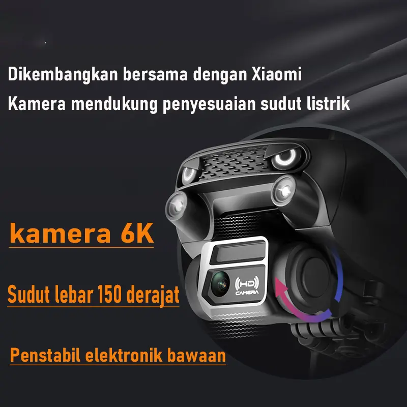 Drone Besar Unggulan-dengan Kamera Ganda-Pesawat Remote Control-Fotografi Udara-Drone Definisi Tinggi 6K 2
