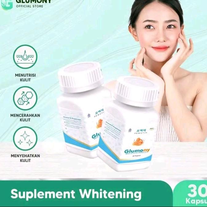 GLUMONY | KAPSUL WHITENING | PEMUTIH BADAN | PEMUTIH WAJAH PROMO 50% 0