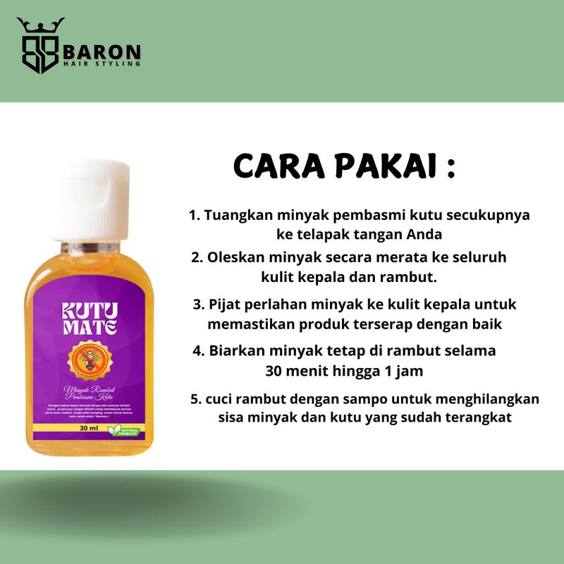 BR MINYAK PEMBASMI KUTU RAMBUT AMPUH CAP KUTUMATE 3