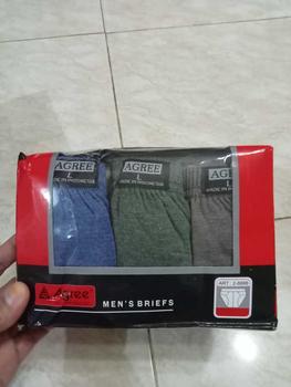 Product Review of (3Pcs)Celana Dalam Pria Agree Man Katun nyaman boxer Dewasa Cowok Karet Pendek from A**a R**a 0