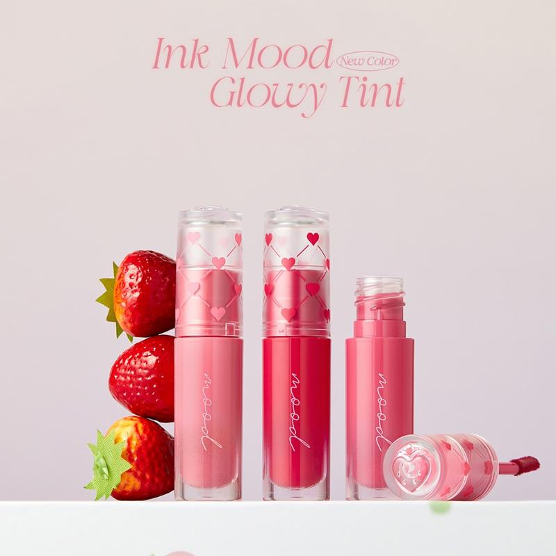 (Mới - Ver. Soft Berry) Son Tint Bóng Peripera Ink Mood Glowy Tint 4g