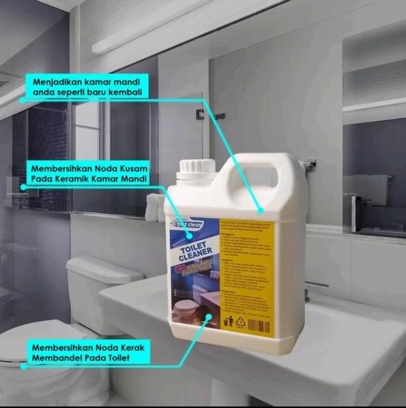 Fastclean Cairan Pemberish Toilet Serbaguna Dengan 5 Kali lebih Efektif Lantai Cleaner Pembersih Sarung 3
