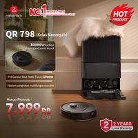 Gambar Roborock QR798 Robot Vacuum Cleaner 10000Pa Dual Lift Mop Auto Empty Dock Anti Kusut Garansi Resmi 2 Tahun - QR 798 Black dari Roborock Kab. Tangerang 1 Tokopedia