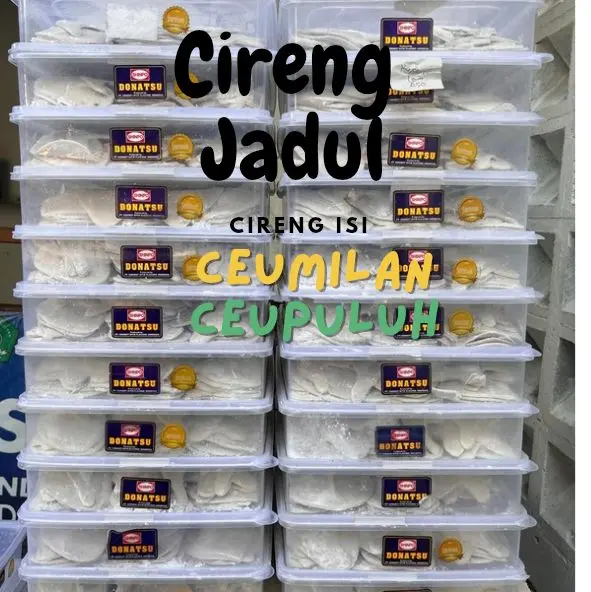 ISI 50 pcs PAKET USAHA MURAH Cireng Jadul Bandung Isi 50 Pcs cireng jaman SD Syireng Viral - Varian Rasa Ayam Bakso Sosis Kornet Keju - Snack, Frozen Food 1