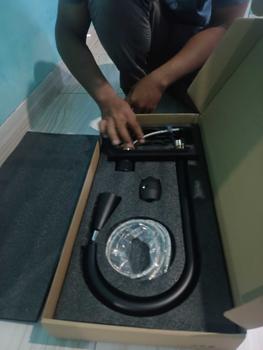 Product Review of Shower Tiang Column Set Kran Air Panas Dingin Kuningan Keran Mixer Kotak Hitam Black from y**e k** ** 1