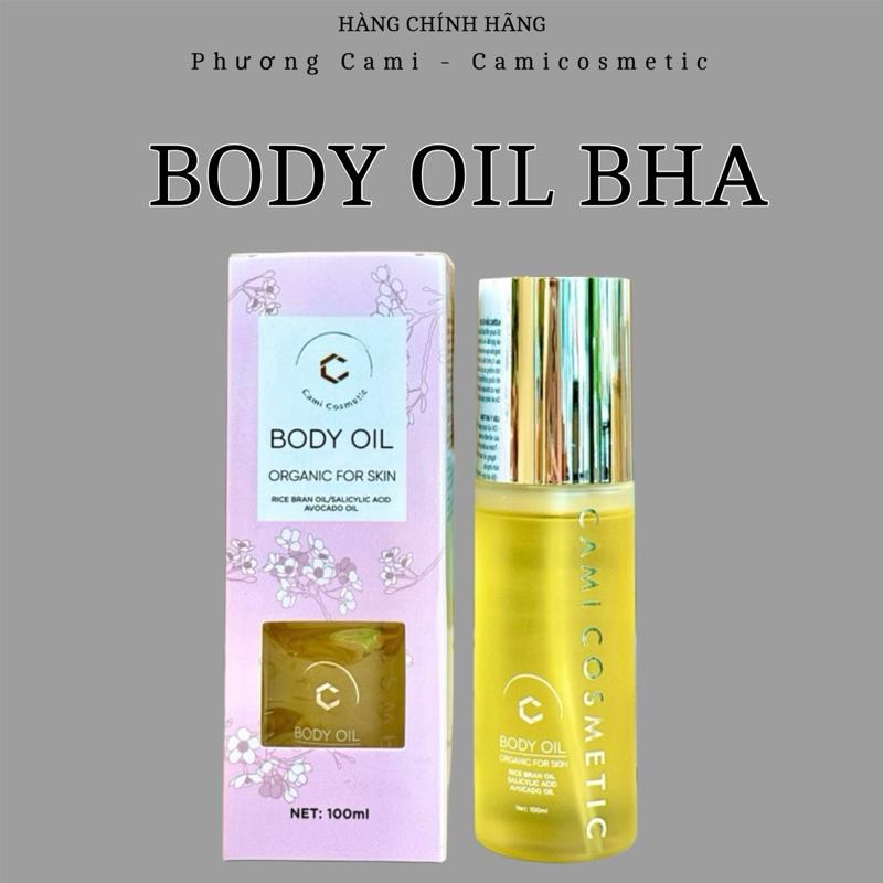  BODY OIL CAMI - dầu dưỡng da body cấp ẩm,mềm mịn,sáng da giảm tình trạng viêm lỗ chân lông. 100ml 