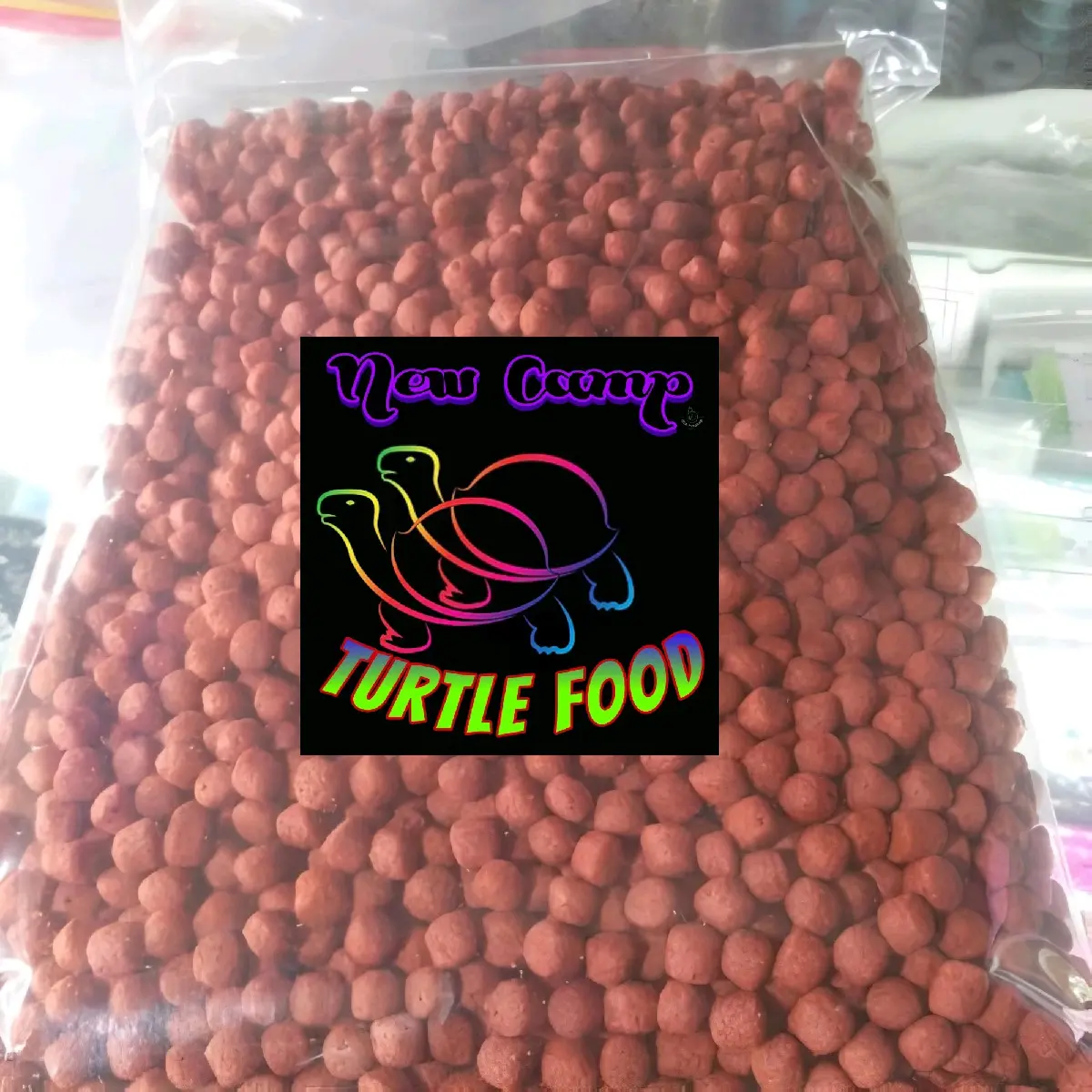 Makanan Kura Kura 1kg Turtle Food Pakan Merah Pelet Hijau Semua Jenis Kura Kura Sulcata Brazil Dada Merah Ambon DLL ALL Size 1mm/2mm/5mm Makanan Kura Kura Darat Dan Air