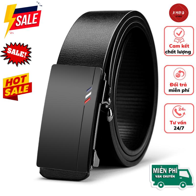 ( Sốc ) Thắt lưng nam cao cấp - Dây nịt nam khóa tự động sang trọng phong cách hàn quốc AH89