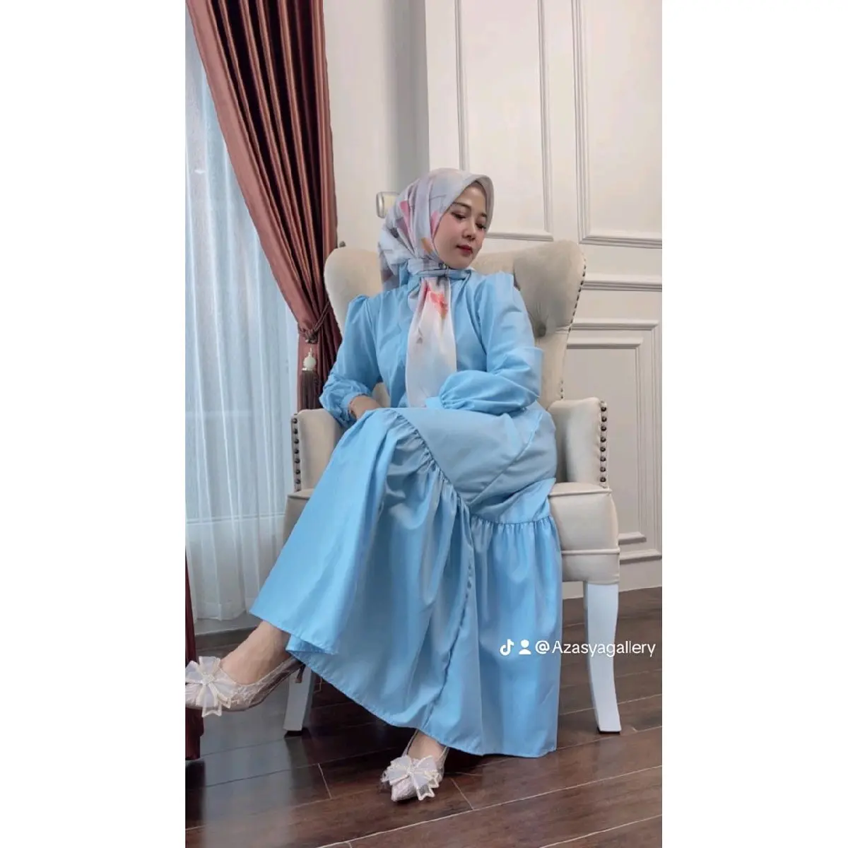 Tanpa hijab Midi Jolly Simple Elegan by Azasyagallery