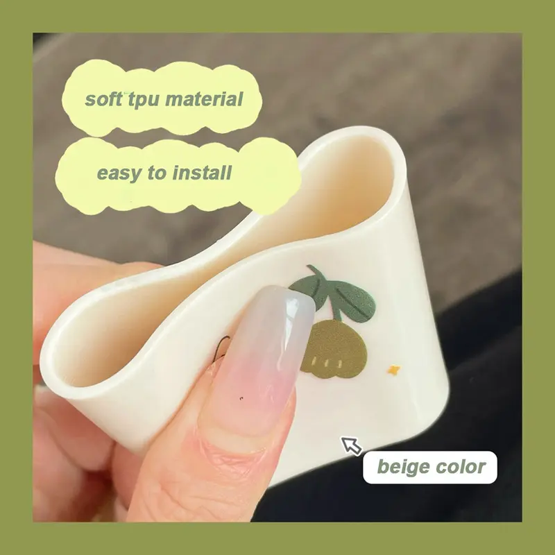 Vỏ Bảo Vệ Bộ Sạc Hoa, Phong Cách Hàn Quốc, Thiết Kế 3D, Tương Thích Với Bộ Sạc 18 / 20W, Ốp Cuộn Dây Trong Suốt, Dụng Cụ Cuộn Dây Cáp, Bảo Vệ Cáp, Tương Thích Với USB / Type C 3
