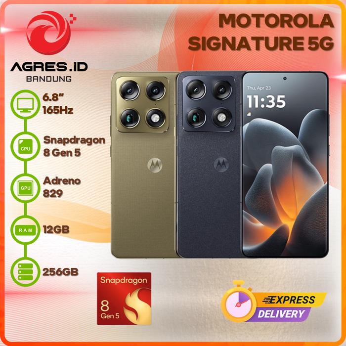 Gambar Motorola Signature 5G 12Gb 256Gb 6.8" 165Hz Garansi Resmi Indonesia - CARBON 12GB/256GB, NON BUNDLE dari Agres ID Bandung Kota Bandung Tokopedia