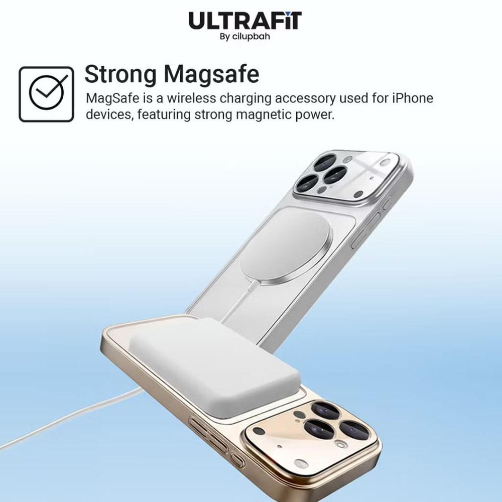 [Case Berubah Menjadi 17 ProMax]  MagGlass Magnetic Case Untuk Iphone Case Compatible Iphone 11 12 13 14 15 16 17 Pro Plus Max [Hanya Case Pelindung Belakang Handphone]