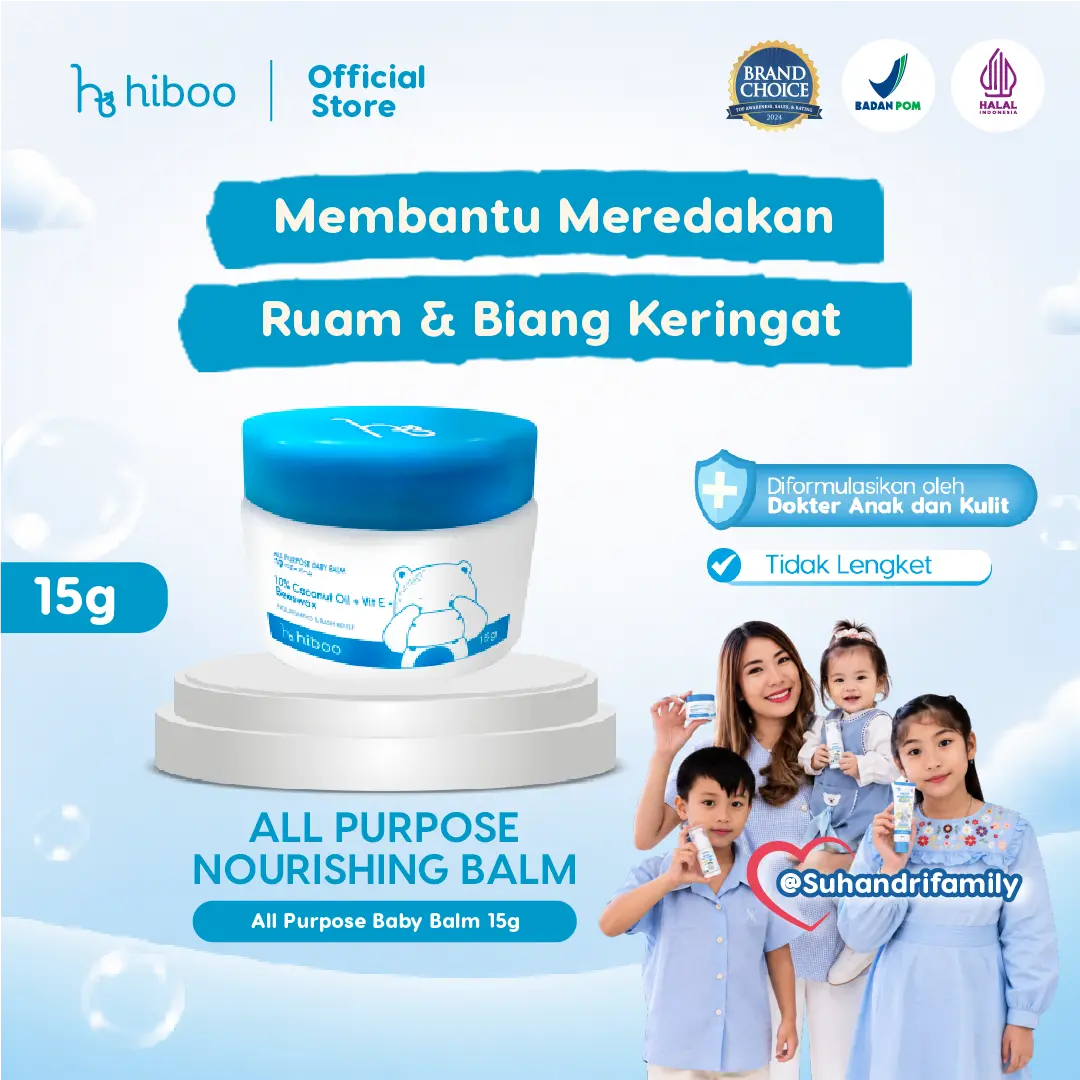 All Purpose Baby Balm 15g Ruam Popok - Nourishing Balm Baby Cream Baby Oil Balsem Kulit Skincare Anak Minyak Telon Bayi Newborn A11