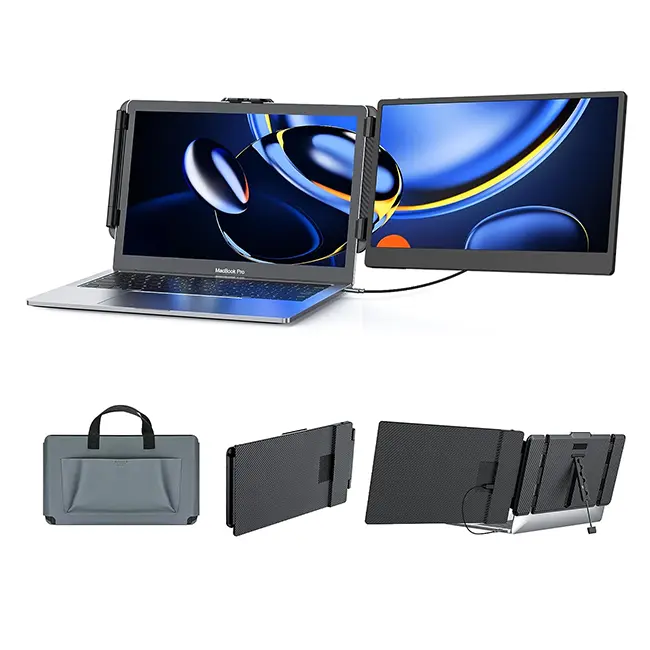 S1 Dual Portable Screen 1080P IPS FHD Monitor Screen Extender For most Laptops