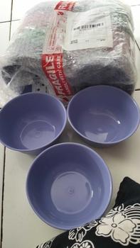Product Review of (12 PCS) MANGKOK ESTETIK / MANGKOK PLASTIK MURAH / MANGKOK AESTHETIC / MANGKUK SET / UNGU / HIJAU / PINK from S**y 2