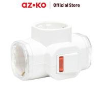 Gambar AZKO Krisbow Steker T-Arde 3 Arah Dengan Switch - Putih Electric Socket Soket Cabang Adaptor Colokan Peralatan Elektronik Extension Kotak Kontak dari AZKO ID Kota Administrasi Jakarta Pusat 1 Tokopedia