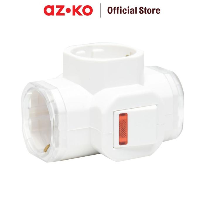 Gambar AZKO Krisbow Steker T-Arde 3 Arah Dengan Switch - Putih Electric Socket Soket Cabang Adaptor Colokan Peralatan Elektronik Extension Kotak Kontak dari AZKO ID Kota Administrasi Jakarta Pusat Tokopedia