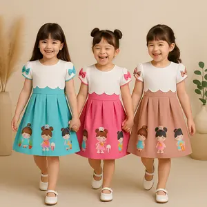 Two Mix - Dress Anak Perempuan Bahan Katun Cocok Untuk Daily Nyaman usia 1-12 tahun 4212 Cewek Lengan Lebaran Ramadhan 2026
