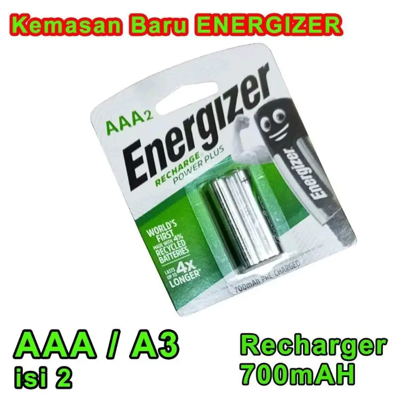 Baterai Energizer Rechargeable / Baterai Cas / Baterai isi ulang  AAA 700 mAh ORI Made in JAPAN 1