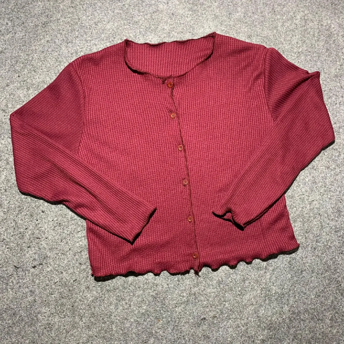 Cardigan Waffer Dan Rib Korean Style Crop Top Wanita Lengan Panjang | Cardigan polos Wanita | Cardigan Atasan Wanita Cantik Dan Tebal Dan Premium