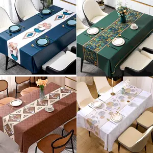 Taplak Meja Makan Premium PVC Tablecloth Aesthetic Elegant