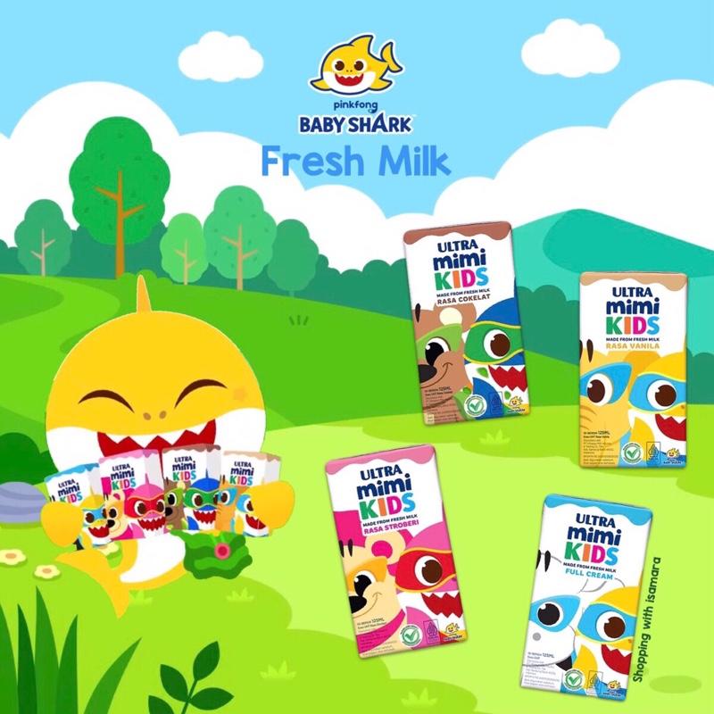 ￼Ultra Mimi Kids x Pinkfong Baby Shark Fresh Milk / Susu UHT Kotak 0