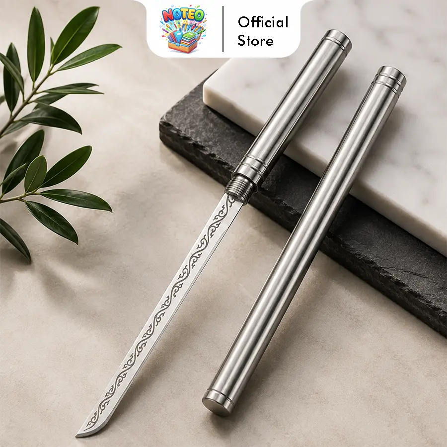Pisau Mini Portable Stainless Steel Pisau Serbaguna + Sarung Pelindung Multifungsi Perlengkapan Dapur GX-6