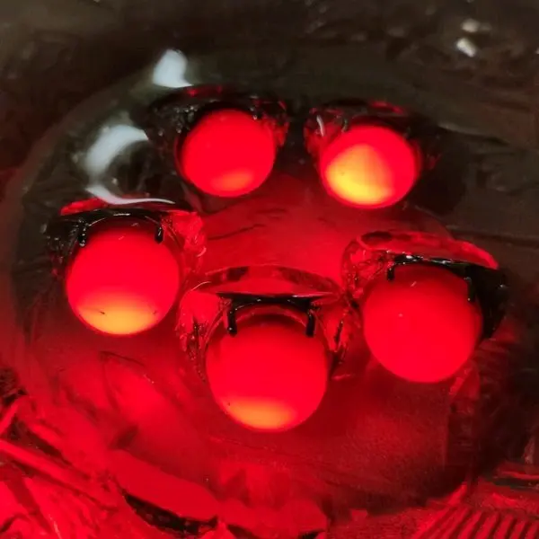 Cincin Pria Merah Merona Menyala Gimmick Hadiah Rings