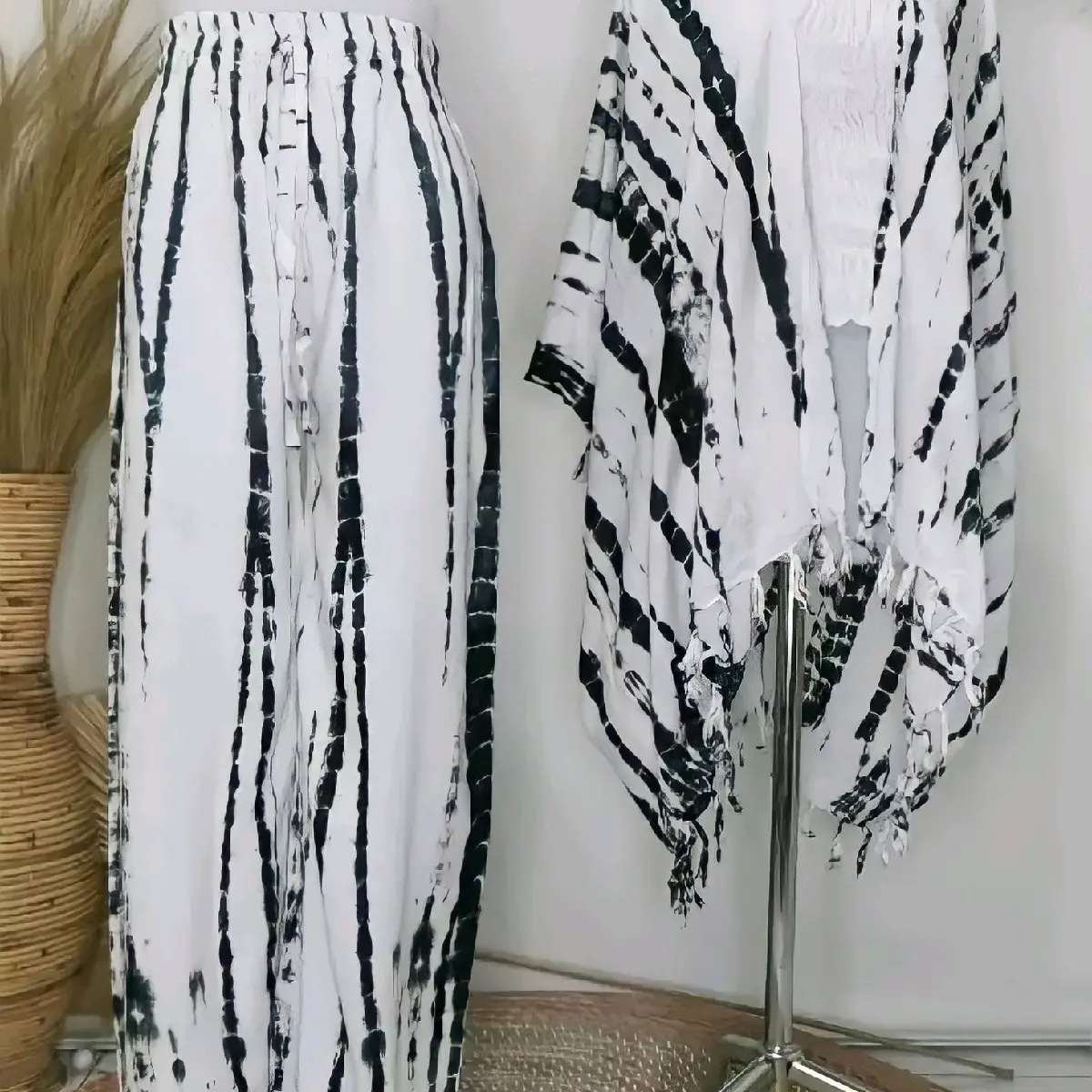 CARDIGAN tie die Kain Rayon Premium Allsize untuk Wanita Muslim Outer Nyaman Adem dan Tebal Panjang - Kardigan Katun