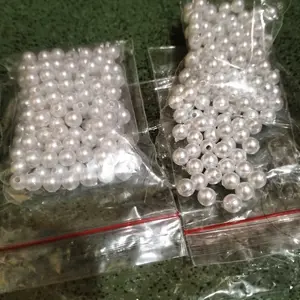 Aulindy - 20gr Mutiara Ringan Sintetis ABS Lubang Dan Tanpa Lubang