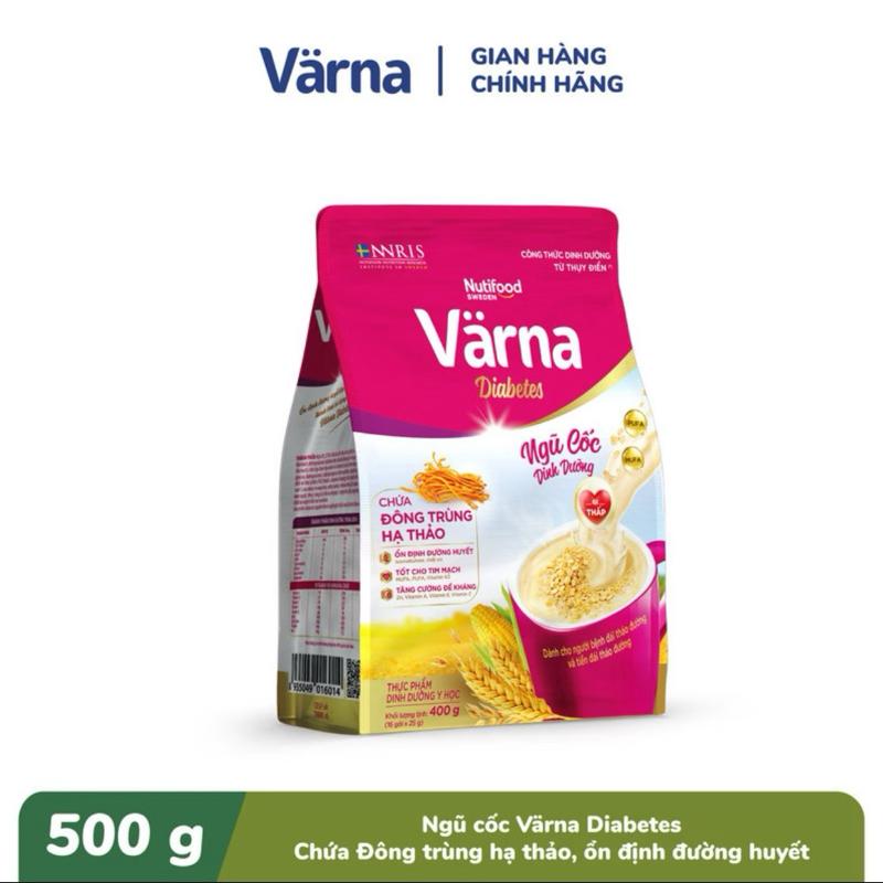 Värna Ngũ Cốc Diabetes 500g - Chứa Đông Trùng Hạ Thảo - Ổn Định Đường Huyết - Sản Phẩm Dinh
