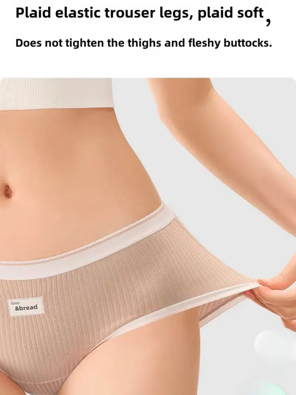 OliVar - Celana Dalam Perempuan Katun Stripes 60s Lembut Comfort Cotton Panty Premium CD Wanita 4