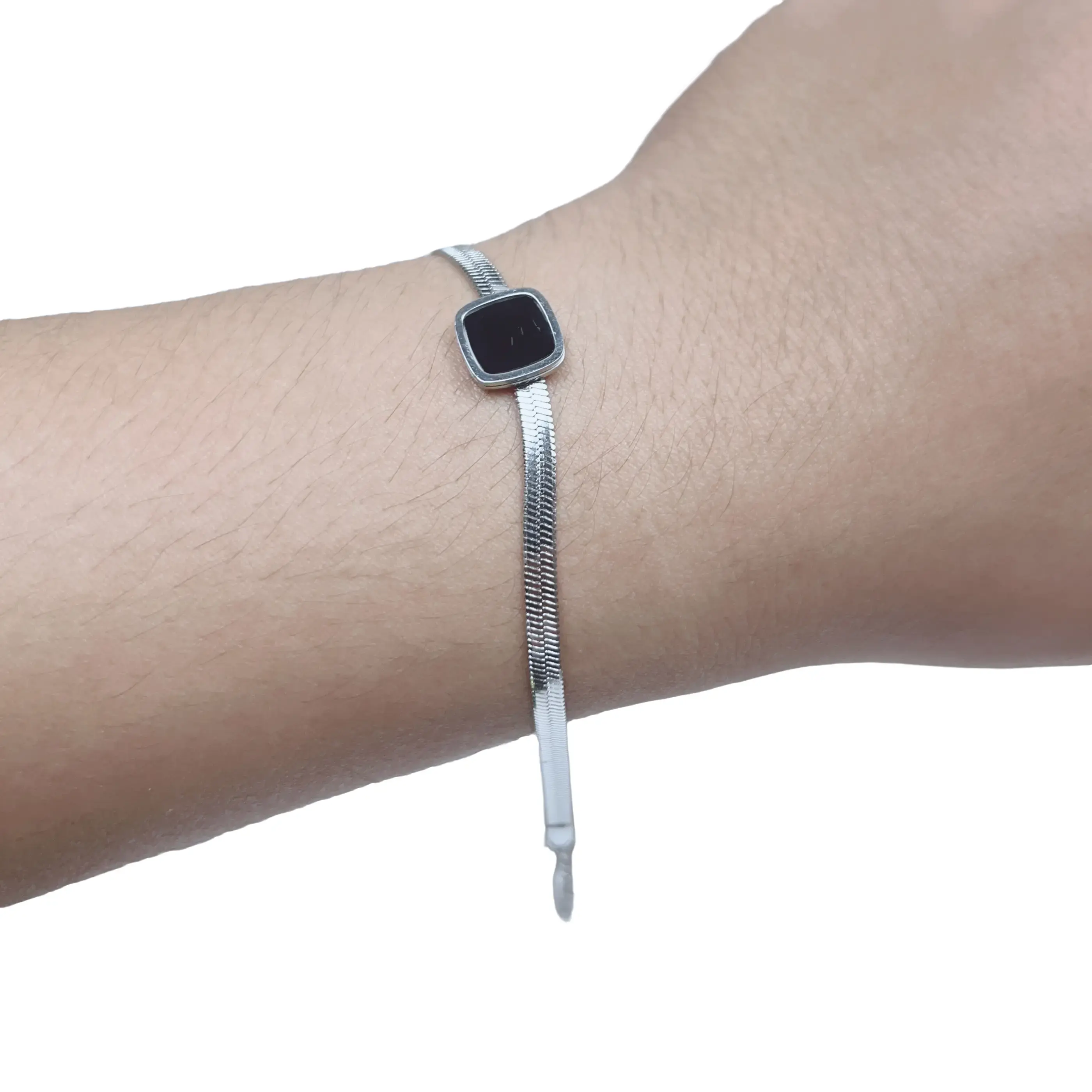 Gelang Tangan Wanita Gelang Titan Model Rantai Gepeng GD14