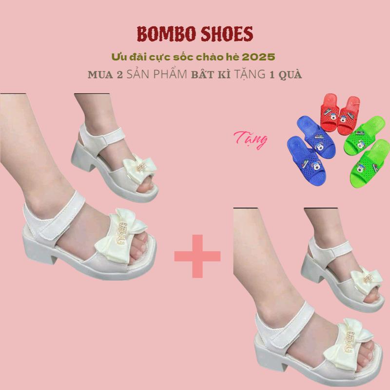 CHƯƠNG TRÌNH HÈ 2025- MUA 2 SẢN PHẨM BẤT KÌ TẶNG 1 ĐÔI DÉP TỔ ONG STICKER- Sandan Bé Gái Nơ Thỏ Siêu Xinh Mới Nhất 2024 Đủ sz 25-39 Sandal Dép Sandal Voi Cao Su Cao Su dép  trẻ  em  lớp  4