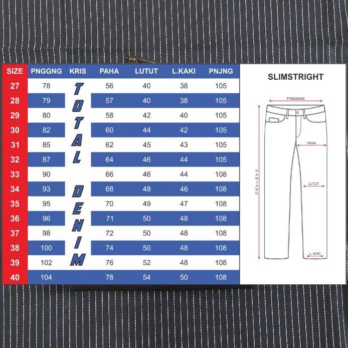 new denim selvedge acc raw denim TOTAL DENIM celana jeans Pria Panjang